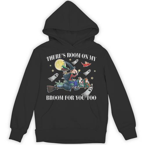 Halloween There's Room On My Broom For You Too Teacher Unisex Hoodie - teacherstshirts.com UK