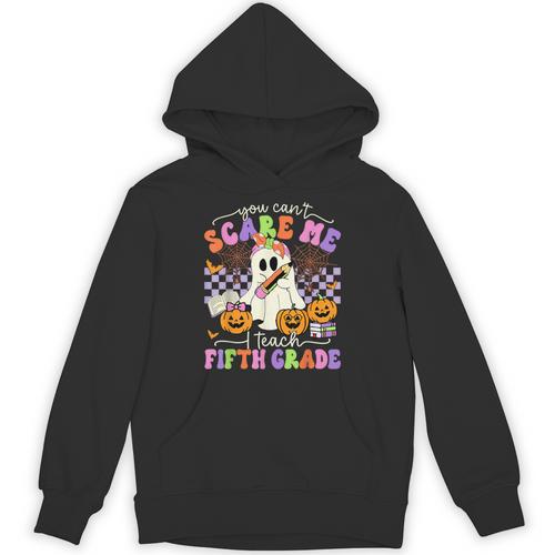 Halloween Teacher You Can't Scare Me I Teach Fifth Grade Unisex Hoodie - teacherstshirts.com AU