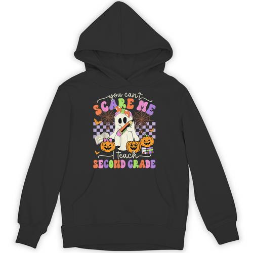 Halloween Teacher You Can't Scare Me I Teach Second Grade Unisex Hoodie - teacherstshirts.com AU