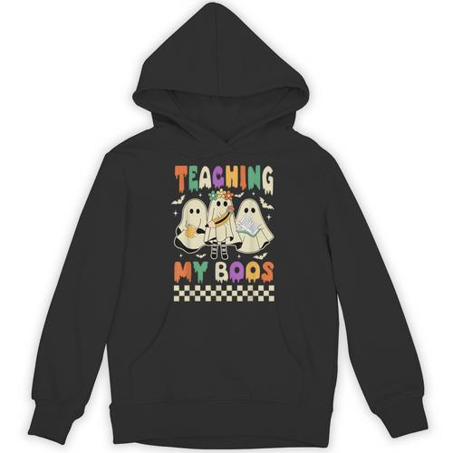 Halloween Teaching My Boos Cute Ghost Teacher Life Costume Unisex Hoodie - teacherstshirts.com CA