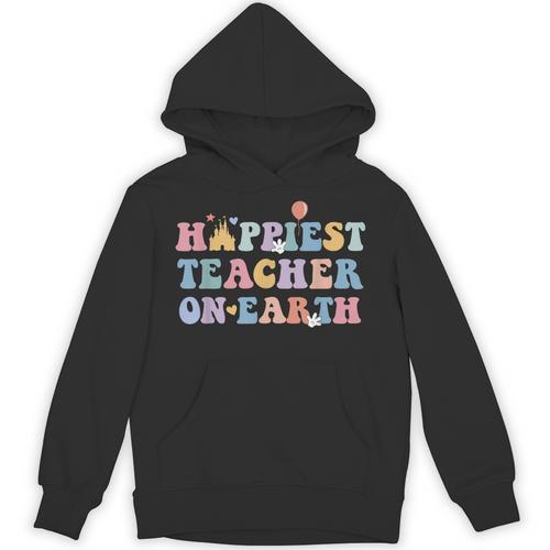 Happiest Teacher On Earth First Day Of School Back To School Unisex Hoodie - teacherstshirts.com