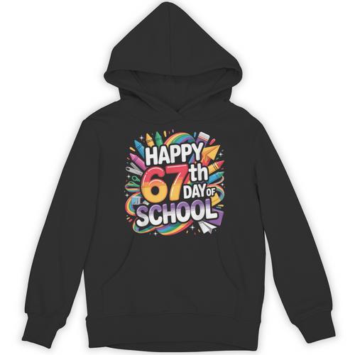 Happy 67 Days Of School Meme 100 Day Of School Teacher 6 7 Unisex Hoodie - teacherstshirts.com AU