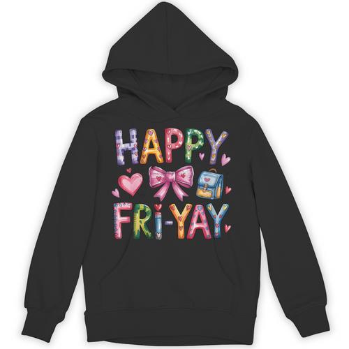 Happy Fri-Yay Teacher Fry Yay Friday Weekend Cute Fri-Yay Unisex Hoodie - teacherstshirts.com DE