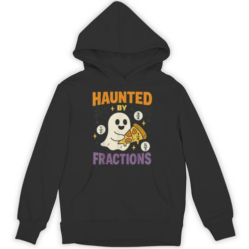Haunted By Fractions Math Halloween Teacher Unisex Hoodie - teacherstshirts.com CA