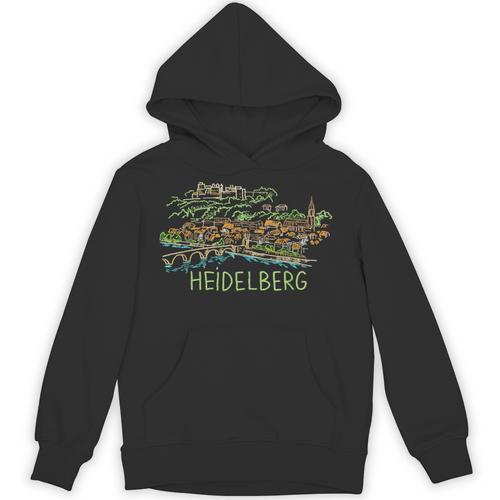 Heidelberg Germany Art Men Women Unisex Hoodie - Bostonterriersmerch.com