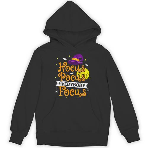 Hocus Pocus Everybody Focus Halloween Teacher Men Women Kids Unisex Hoodie - teacherstshirts.com UK