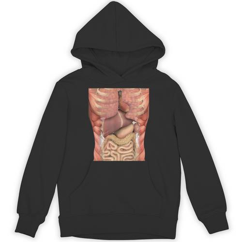 Human Muscles Organs Scary Anatomy Teacher Halloween Costume Unisex Hoodie - teacherstshirts.com