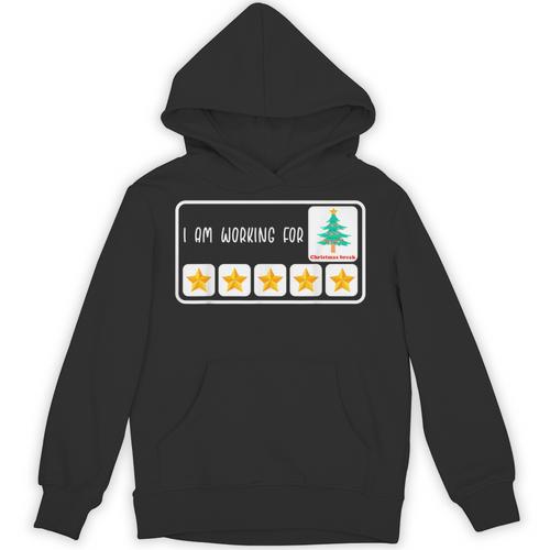 I'm Working For Christmas Break 5 Star Winter Teacher Stars Unisex Hoodie - teacherstshirts.com