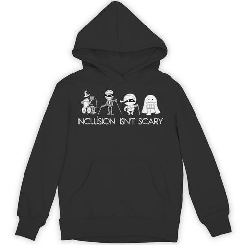 Inclusion Isn't Scary Slp Halloween Sped Teacher Ghost Mummy Unisex Hoodie - teacherstshirts.com AU