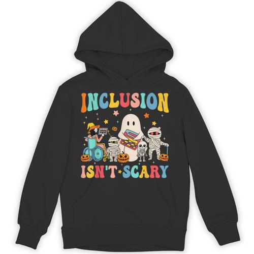 Inclusion Isn't Scary SLP Halloween Sped Teacher Therapy Unisex Hoodie - teacherstshirts.com DE