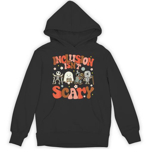 Inclusion Isn't Scary SLP Sped Teacher Halloween Unisex Hoodie - teacherstshirts.com DE
