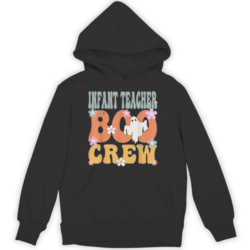 Infant Teacher Boo Crew Ghost Groovy Halloween For Women Unisex Hoodie - teacherstshirts.com UK
