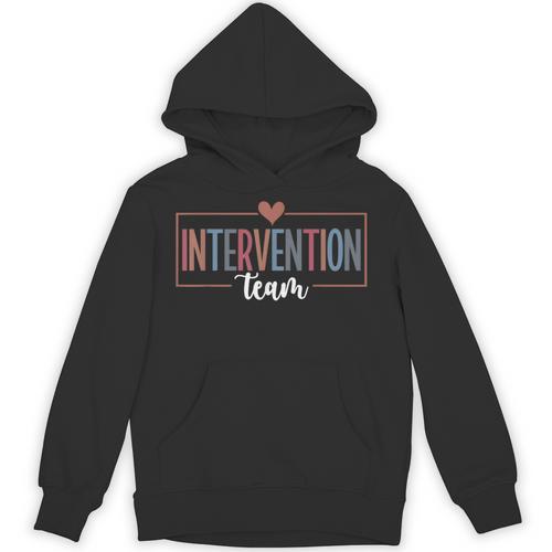 Intervention Team Best Intervention Teacher Squad Unisex Hoodie - teacherstshirts.com UK