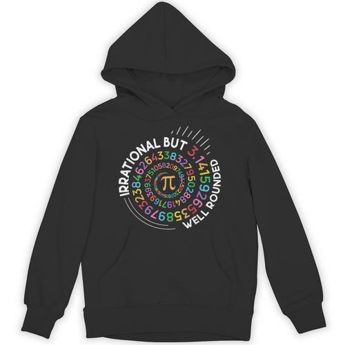 Irrational But Well Rounded Pi Day Math Teacher Student Geek Unisex Hoodie - teacherstshirts.com CA