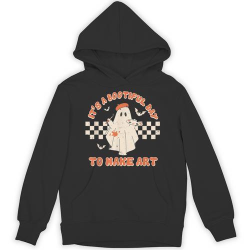 It's A Bootiful Day To Make Art Halloween Art Teacher Unisex Hoodie - teacherstshirts.com AU