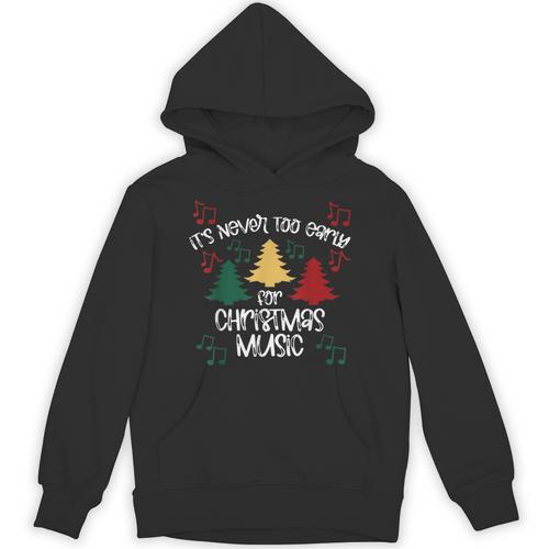 It's Never Too Early For Christmas Music Teacher Unisex Hoodie - teacherstshirts.com CA