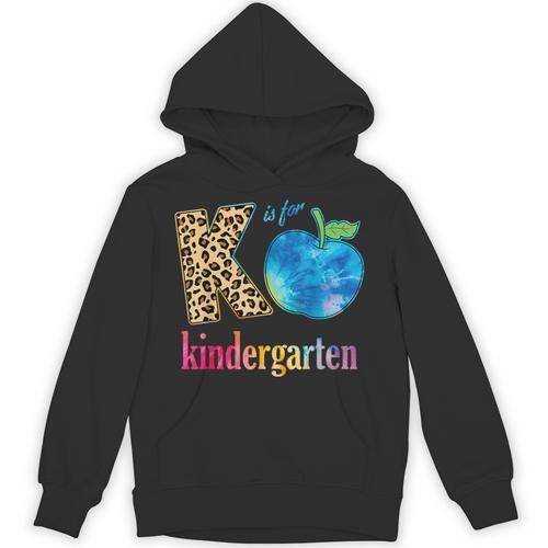 K Is For Kindergarten Teacher Tie Dye Back To School Kinder For Men Women Girls Kids Unisex Hoodie - teacherstshirts.com AU
