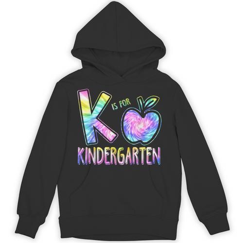 K Is For Kindergarten Teacher Tie Dye Back To School Kinder Unisex Hoodie - teacherstshirts.com AU