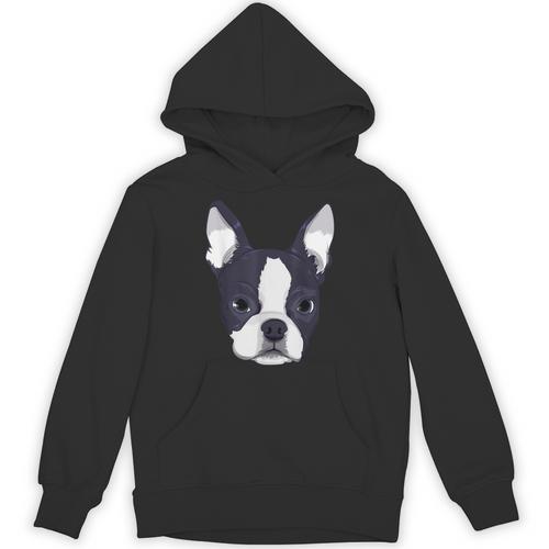 Kids Boston Terrier Dog For Women And Girls Unisex Hoodie - Bostonterriersmerch.com CA