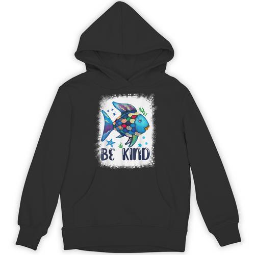 Be Kind Rainbow Fish Teacher Life Back To School Teaching Men Women Unisex Hoodie - teacherstshirts.com UK