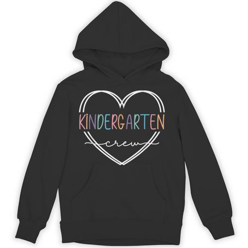 Kindergarten Crew Kinder Crew Teacher Squad Team Preschool Unisex Hoodie - teacherstshirts.com AU