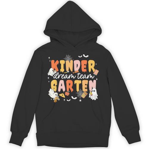 Kindergarten Dream Ghost Team Fall Halloween Spooky Teachers Unisex Hoodie - teacherstshirts.com AU