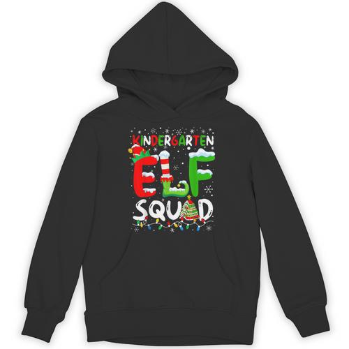 Kindergarten ELF Squad Christmas ELF Student Teacher Men Women Kids Unisex Hoodie - teacherstshirts.com