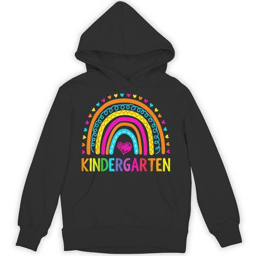 Kindergarten Rainbow Girls Boys Teacher First Day Of School Unisex Hoodie - teacherstshirts.com