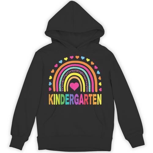 Kindergarten Rainbow Girls Boys Teacher Team Kinder Squad Unisex Hoodie - teacherstshirts.com UK