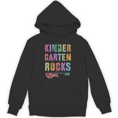 KINDERGARTEN ROCKS Teacher Crew Rock Star Kinder Team Unisex Hoodie - teacherstshirts.com