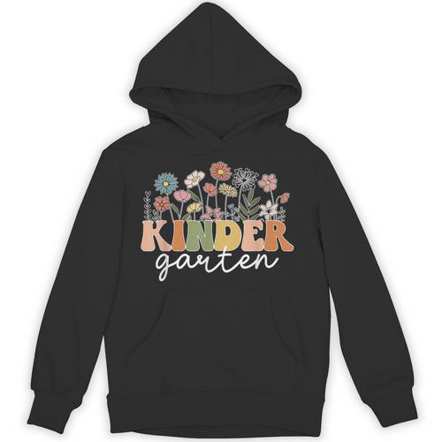 Kindergarten Teacher Wildflower Back To School Floral Outfit Men Women Unisex Hoodie - teacherstshirts.com