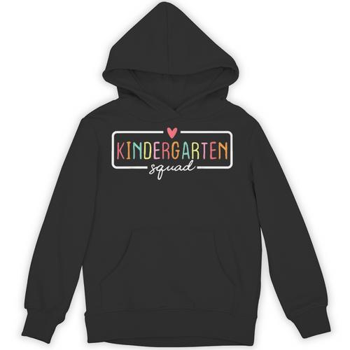 Kindergarten Team Crew Kinder Squad Back To School Teacher Unisex Hoodie - teacherstshirts.com AU