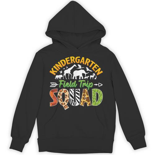 Kindergarten Zoo Field Trip Squad Matching Teacher Students Unisex Hoodie - teacherstshirts.com AU