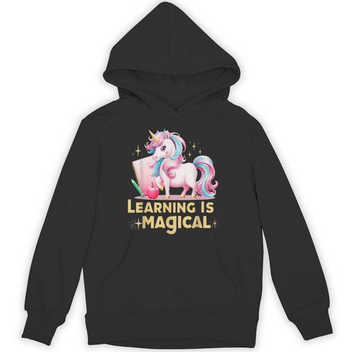 LEARNING IS MAGICAL TEACHER UNICORN BACK TO SCHOOL UNICORN Unisex Hoodie - teacherstshirts.com