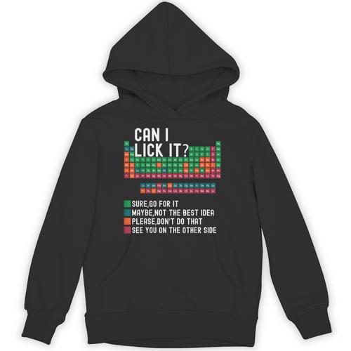 Can I Lick It Periodic Table Science Teacher Chemistry Unisex Hoodie - teacherstshirts.com