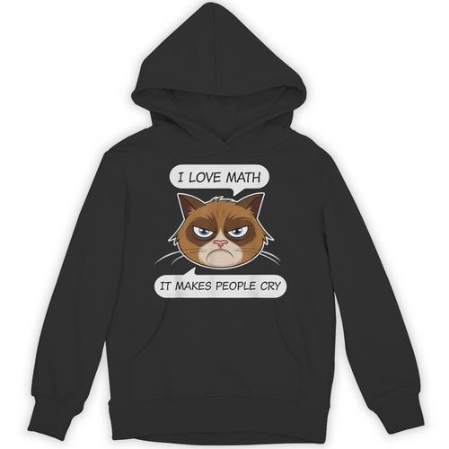 I Love Math It Makes People Cry Math Teacher Unisex Hoodie - teacherstshirts.com DE