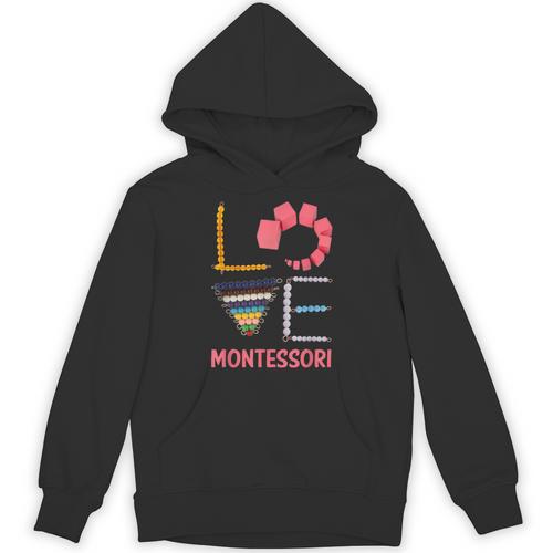 Love Montessori Education Math Teacher Unisex Hoodie - teacherstshirts.com UK