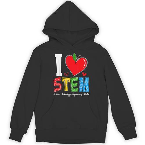 I Love STEM Student Teacher 1st Day Of School Back To School Unisex Hoodie - teacherstshirts.com