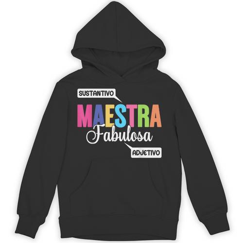 Maestra Fabulosa Bilingual Spanish Espanol Teacher School Unisex Hoodie - teacherstshirts.com