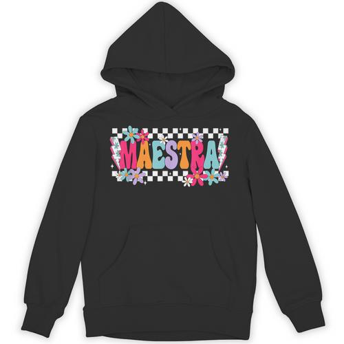 Maestra Teacher Spanish Back To School First Day Of School Unisex Hoodie - teacherstshirts.com AU