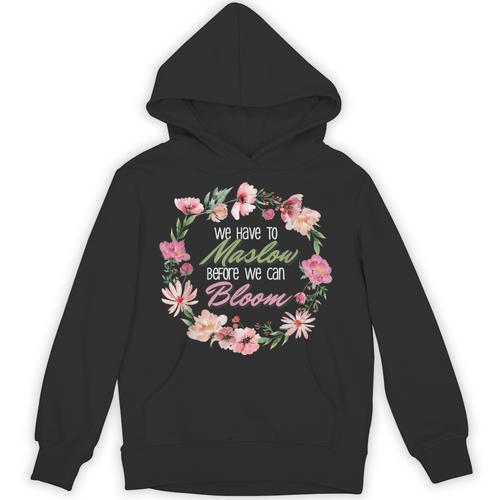 Maslow Before Blooms SPED Teacher School Psychologist Retro Men Women Unisex Hoodie - teacherstshirts.com AU