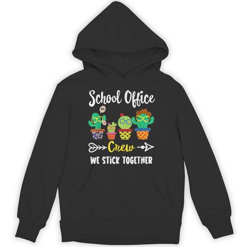 Matching Teacher Back To School School Office Crew Cactus Team School Office Squad Unisex Hoodie - teacherstshirts.com UK