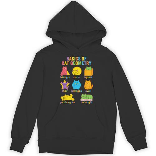 Math Cat Geometry Back To School Mathematics Teacher Unisex Hoodie - teacherstshirts.com AU