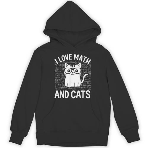 Math And Cats Apparel For Teachers Students Cat Lovers Unisex Hoodie - teacherstshirts.com CA