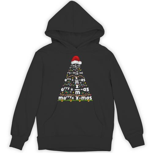 Math Equation Merry Xmas Season Teacher Christmas Tree Unisex Hoodie - teacherstshirts.com UK