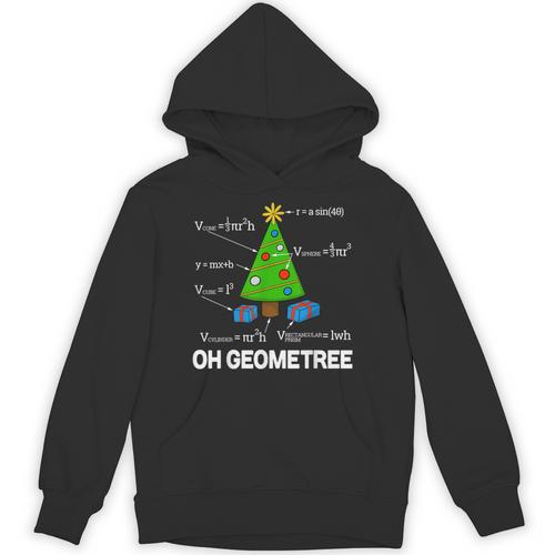 Math Geometry Christmas Tree Geometree Teacher Unisex Hoodie - teacherstshirts.com DE