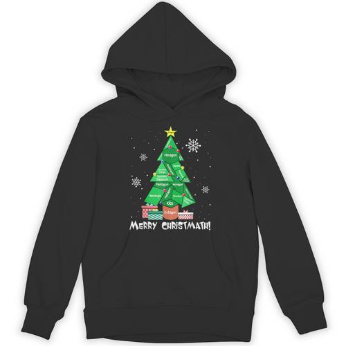 Math Teacher Polygon Christmas Tree Geometry Merry Christmas Unisex Hoodie - teacherstshirts.com AU