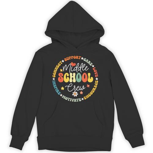 Middle School Crew Back To School For Teacher Unisex Hoodie - teacherstshirts.com DE
