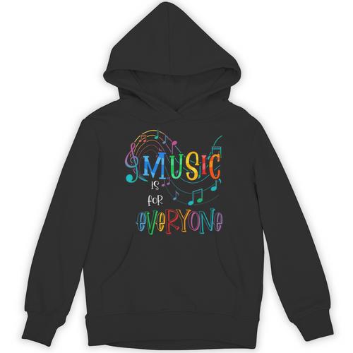 Music Is For Everyone Love For Music Teachers Unisex Hoodie - teacherstshirts.com
