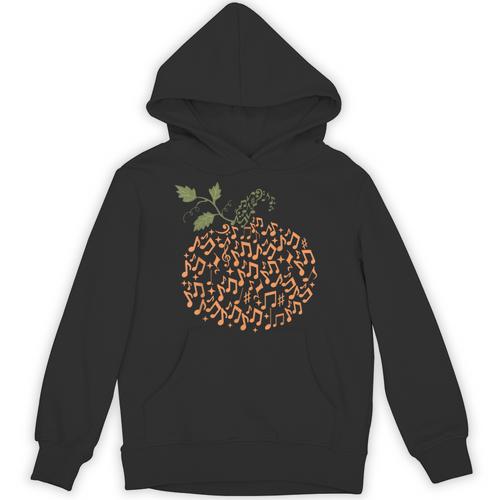 Music Notes Pumpkin Fall Music Teacher Autumn Halloween Unisex Hoodie - teacherstshirts.com CA